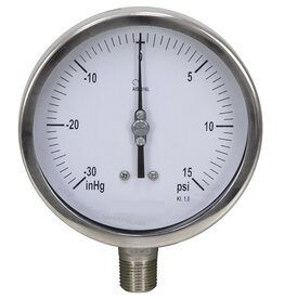 All SS Pressure Gauge Bourdon type AD series  (DIN case)