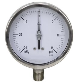 All SS Pressure Gauge Bourdon type AD series  (DIN case)