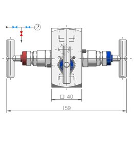 I.T.E. Industrial Technical Equipments M61, Double Block & Bleed