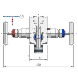 I.T.E. Industrial Technical Equipments M62, Double Block & Bleed