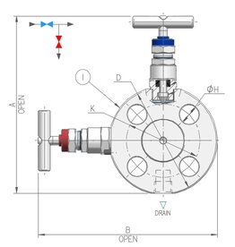 I.T.E. Industrial Technical Equipments M82  Monoflange Manifold