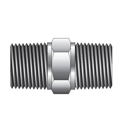 Comfit Hex Reducing Nipple 1/2inch NPT-m x 1/4inch NPT-m