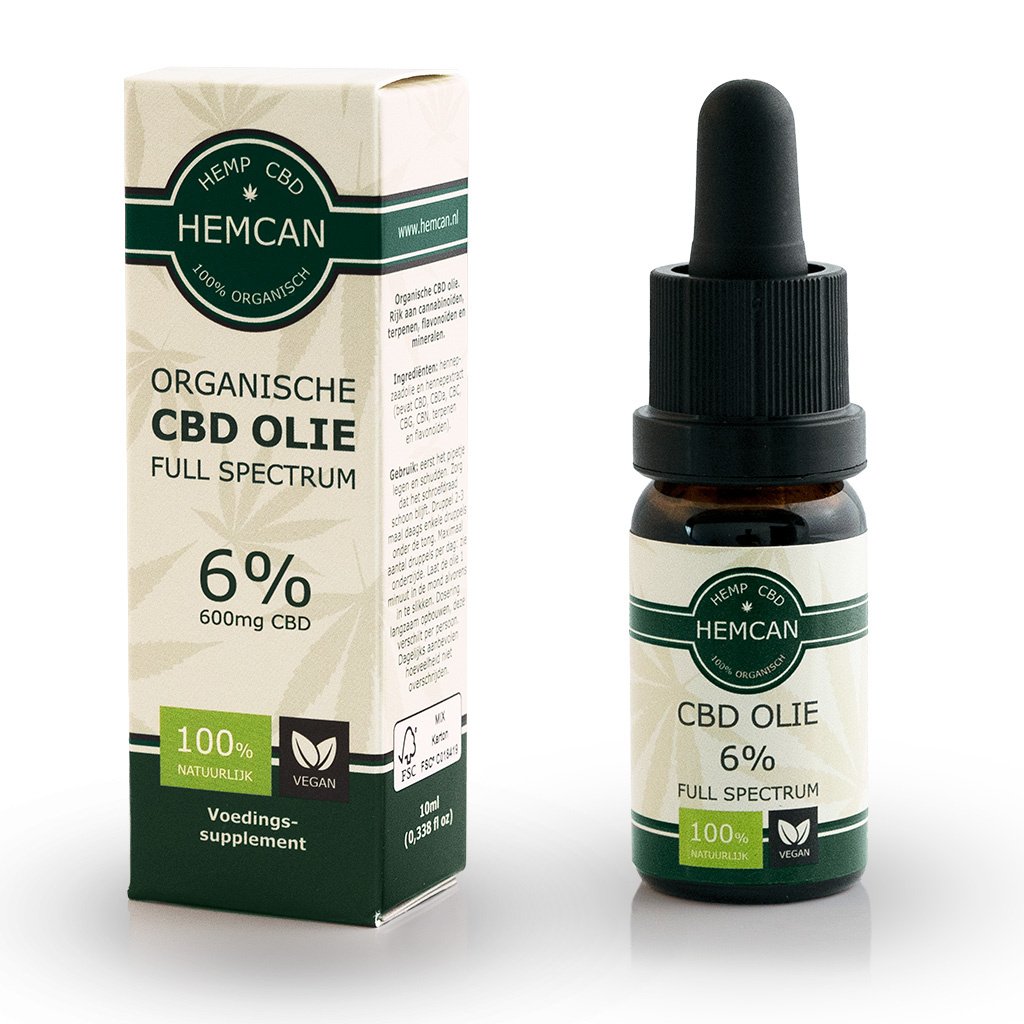 Biologische CBD Olie 6% - 600mg CBD (Cannabidiol)