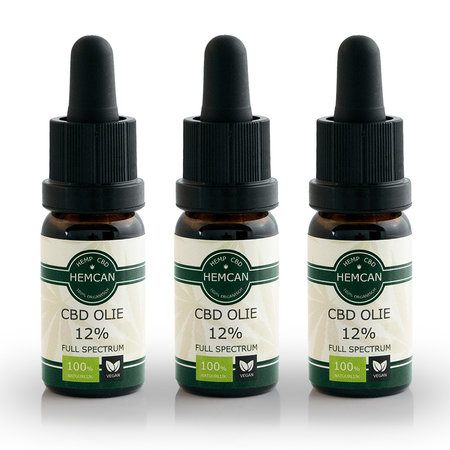 Organische CBD Olie (12%) - 3 stuks