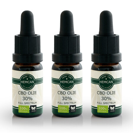 Biologische CBD Olie (30%) - 3 stuks