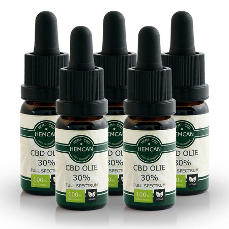 Biologische CBD Olie (30%) - 5 stuks