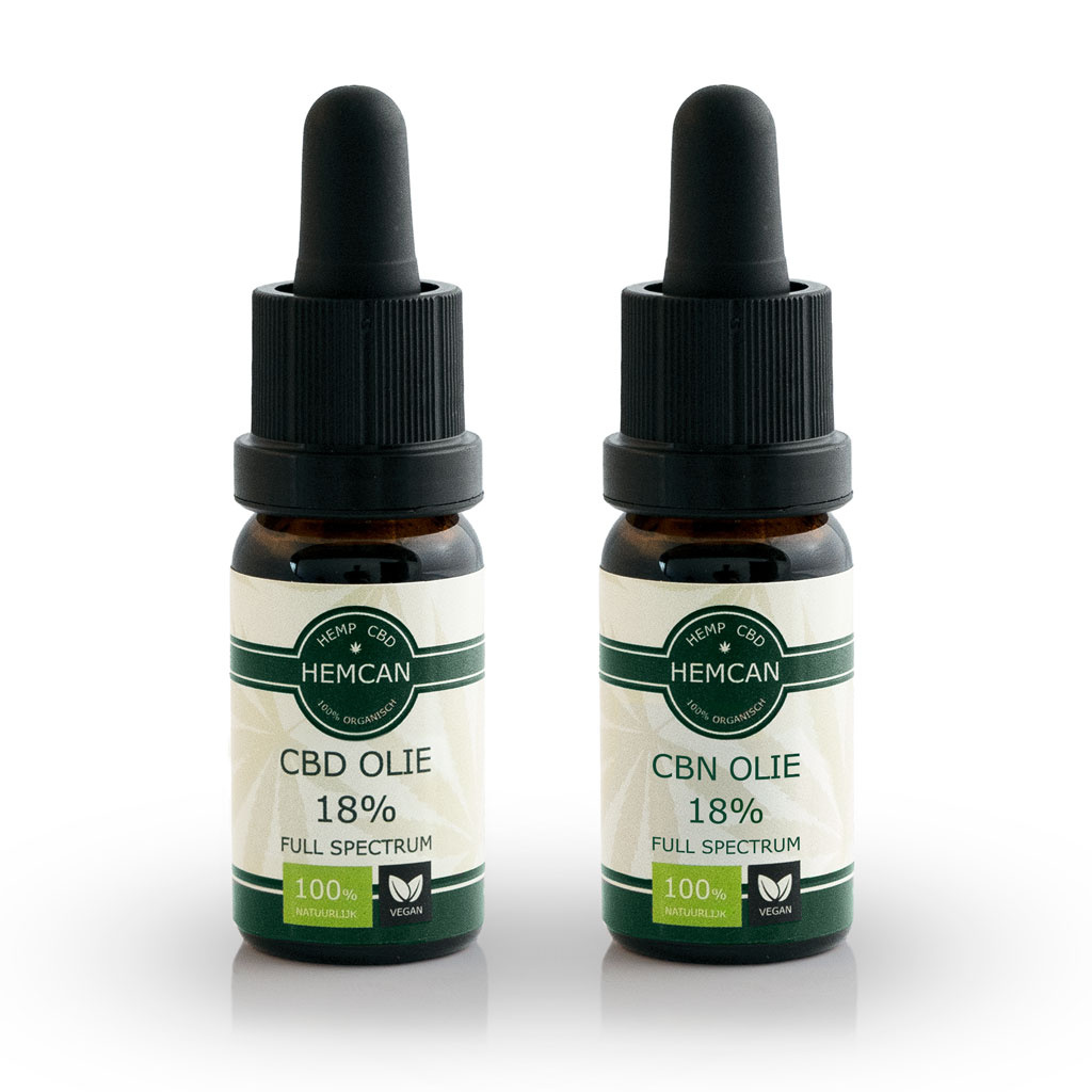 Biologische CBD + CBN (18%) - 2 stuks (Combideal)