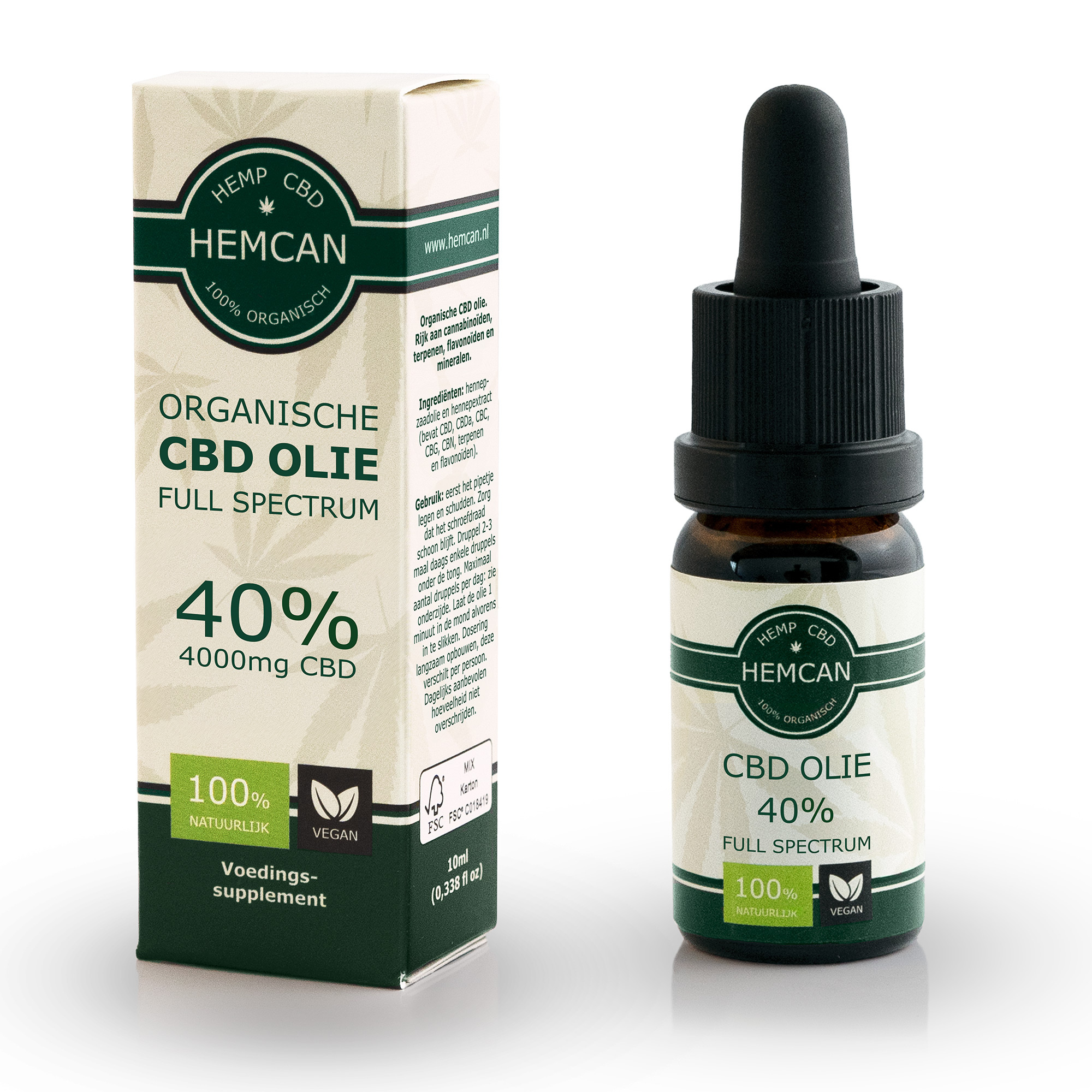 Organische CBD Olie 40% - 4000mg CBD (Cannabidiol)
