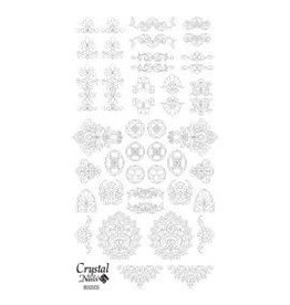 Crystal Nails CN Water decals Rococo Fekete (black)