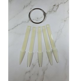 Kleuren Waaier Stiletto Natural (lak waaier)