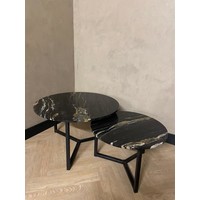 Kwartsiet salontafel set rond - Belvédère