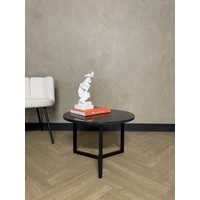 Marmeren salontafel rond - Nero Marquina