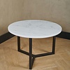 Robuust Interieur Marmeren salontafel rond - Carrara