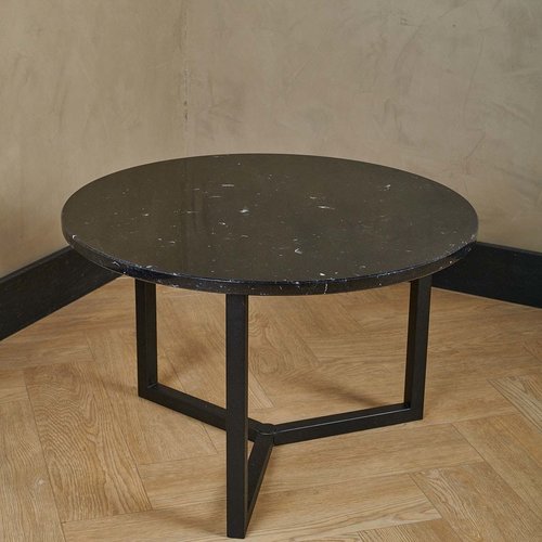 Marmeren salontafel rond - Nero Marquina 