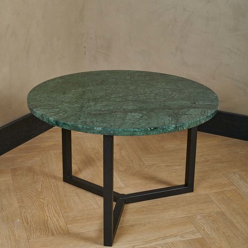 Marmeren salontafel rond - Indian Green 