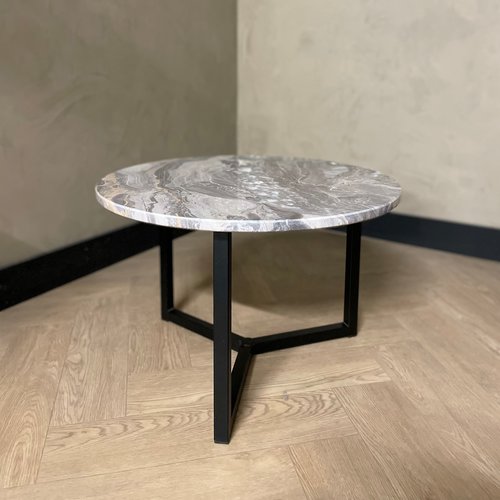 Marmeren salontafel rond - Orobico Grigio 