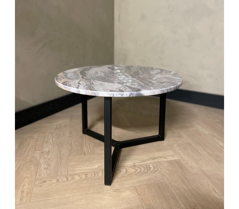 Marmeren salontafel rond - Orobico Grigio