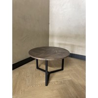 Salontafel rond croco rosé - Isa