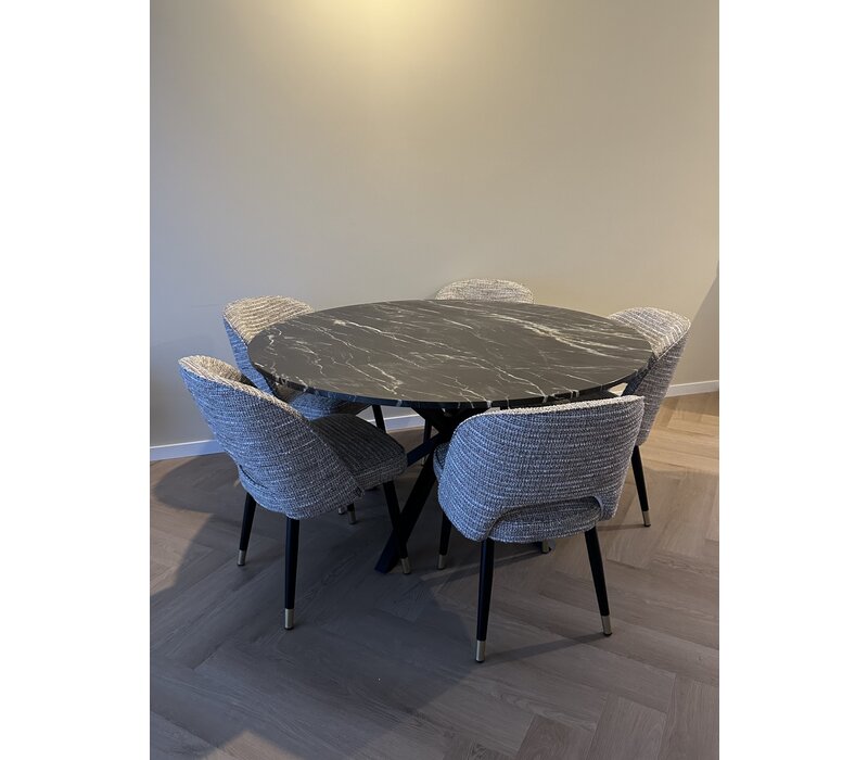 Kwartsiet eettafel Rond - Belvédère (meerdere kleuren)