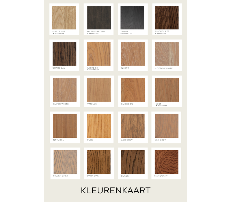 Organische eettafel - eikenhout