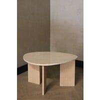 Marmeren salontafel organisch -  Oak Travertin