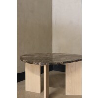 Marmeren salontafel organisch -  Oak Emperador