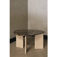 Marmeren salontafel organisch -  Oak Emperador