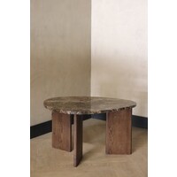 Marmeren salontafel organisch -  Oak Emperador