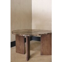 Marmeren salontafel organisch -  Oak Emperador