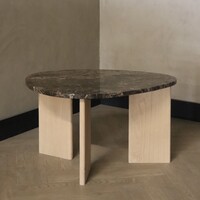 Marmeren salontafel organisch -  Oak Emperador