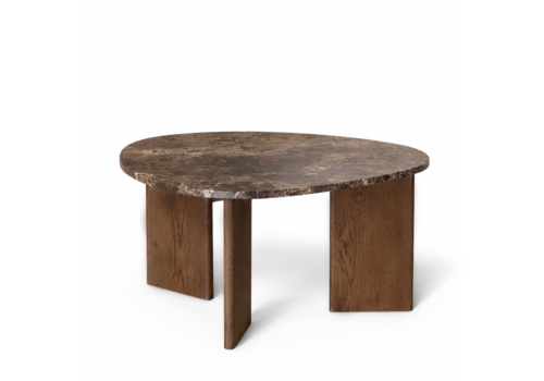 Robuust Interieur Marmeren salontafel organisch -  Oak Emperador