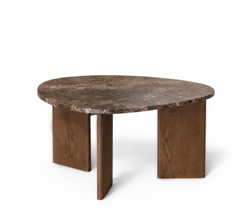 Marmeren salontafel organisch -  Oak Emperador