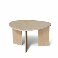 Marmeren salontafel organisch -  Oak Travertin