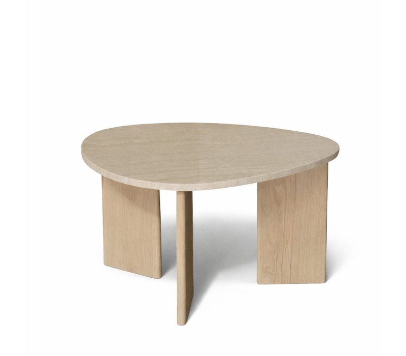 Marmeren salontafel organisch -  Oak Travertin