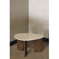 Marmeren salontafel organisch -  Oak Travertin