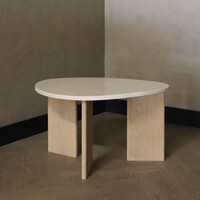 Marmeren salontafel organisch -  Oak Crema Marfil