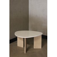 Marmeren salontafel organisch -  Oak Crema Marfil