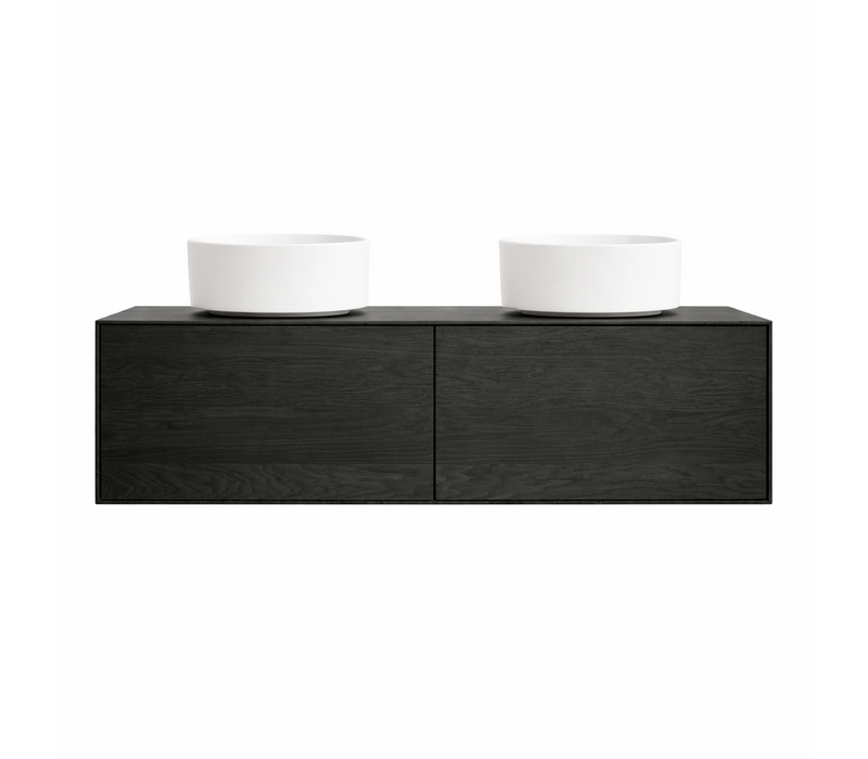 Badmeubel eiken zwart  - Raven