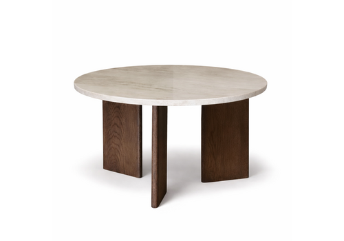 Robuust Interieur Kwartsiet salontafel rond -  Oak Taj Mahal