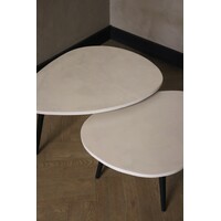Organisch salontafel set - betonlook