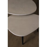 Organisch salontafel set - betonlook