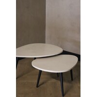Organisch salontafel set - betonlook