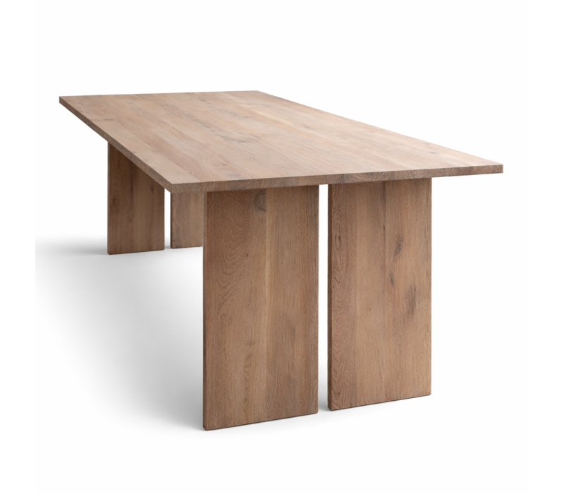 Rechthoekige eettafel van eikenhout - Larsson