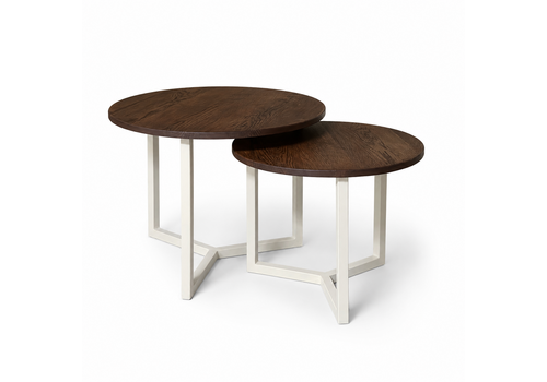 Robuust Interieur Eiken salontafel set - Kita
