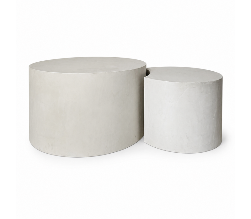 Betonlook salontafel set Mush
