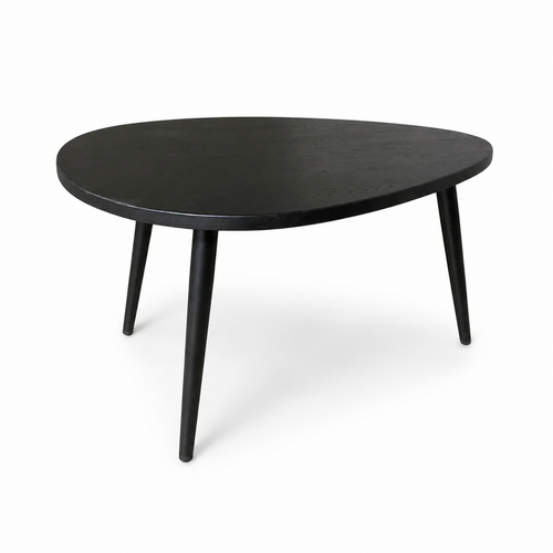 Organische salontafel - zwart eiken 