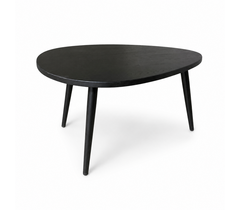 Organische salontafel - zwart eiken