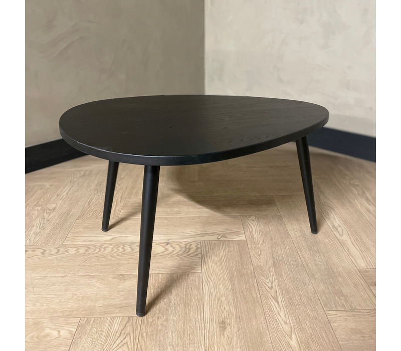 Organische salontafel - zwart eiken