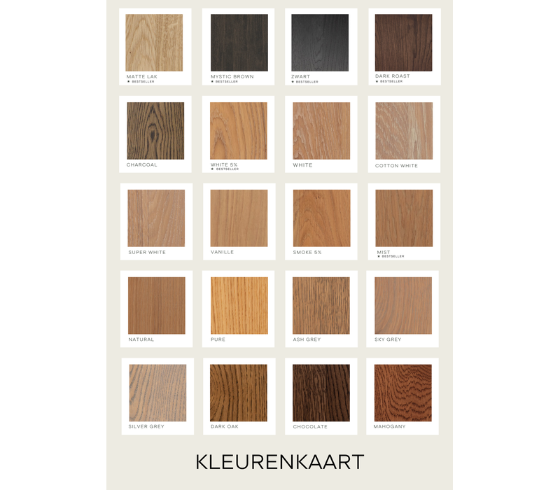Organische salontafel - zwart eiken