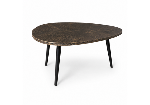 Robuust Interieur Organische salontafel - croco goud
